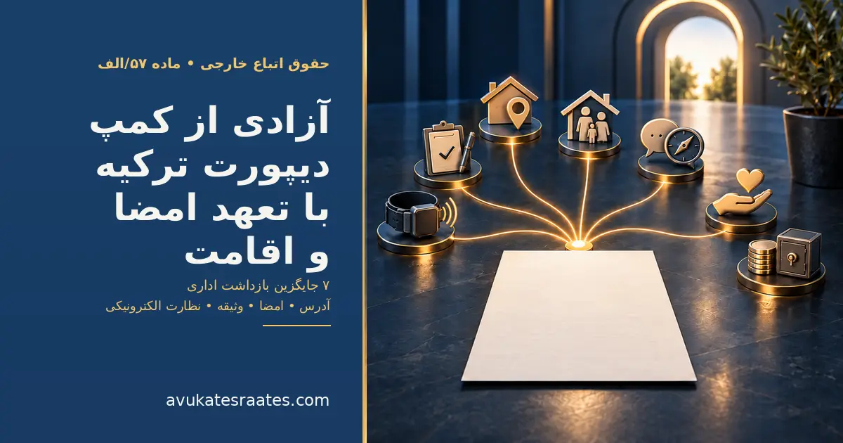 آزادی از کمپ دیپورت ترکیه: 7 جایگزین بازداشت اداری