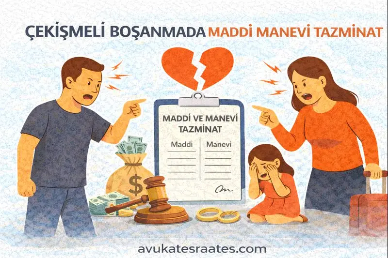 Çekişmeli Boşanmada Maddi Manevi Tazminat