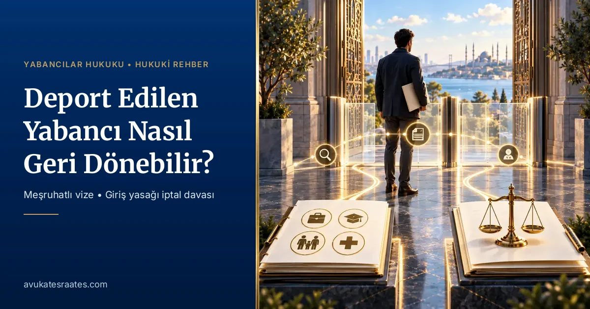 Deport Edilen Yabancı Türkiye’ye Nasıl Geri Döner?