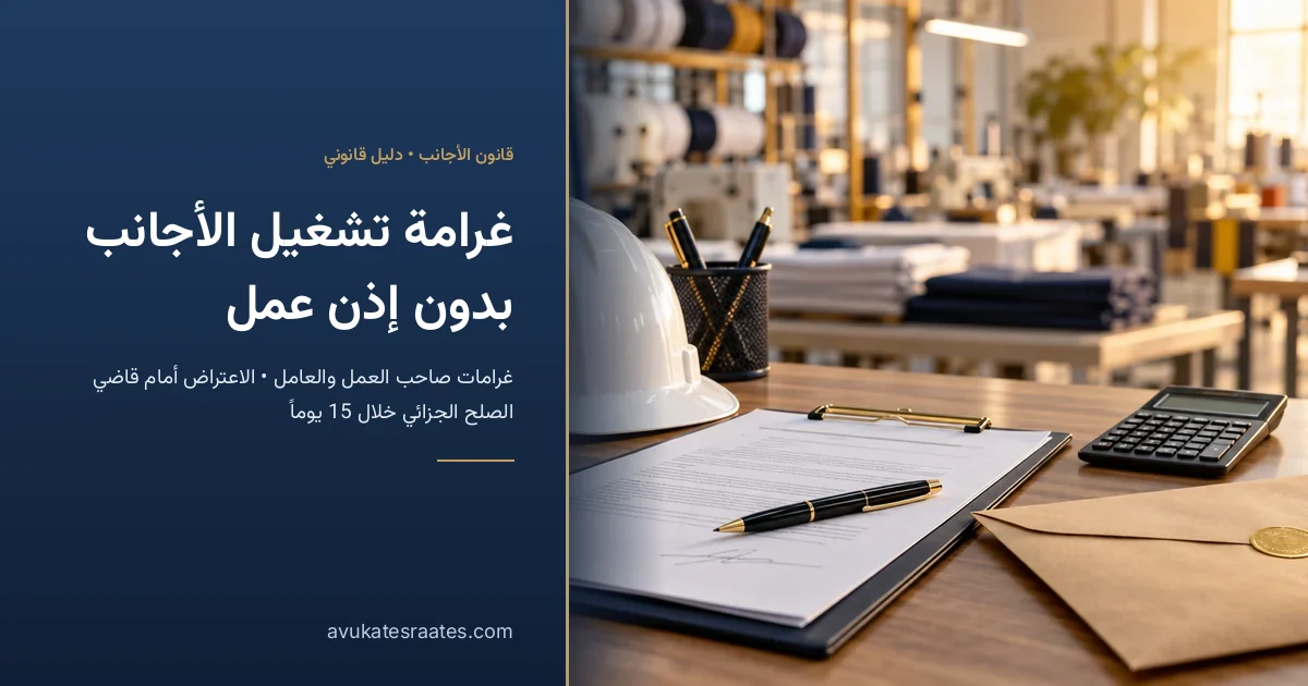 غرامة تشغيل الأجانب بدون إذن عمل في تركيا: المبلغ والاعتراض
