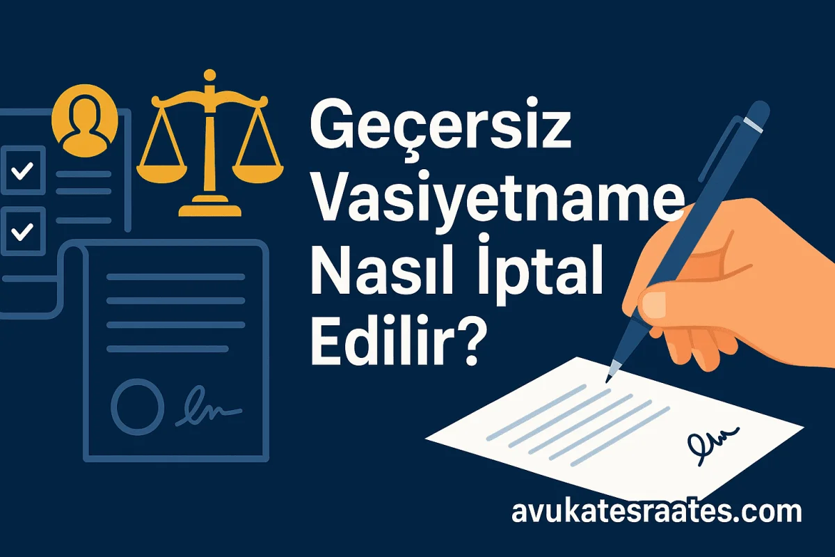 Geçersiz Vasiyetname Nasıl İptal Edilir?Türkiye'de ve Yurtdışında Dava Süreci