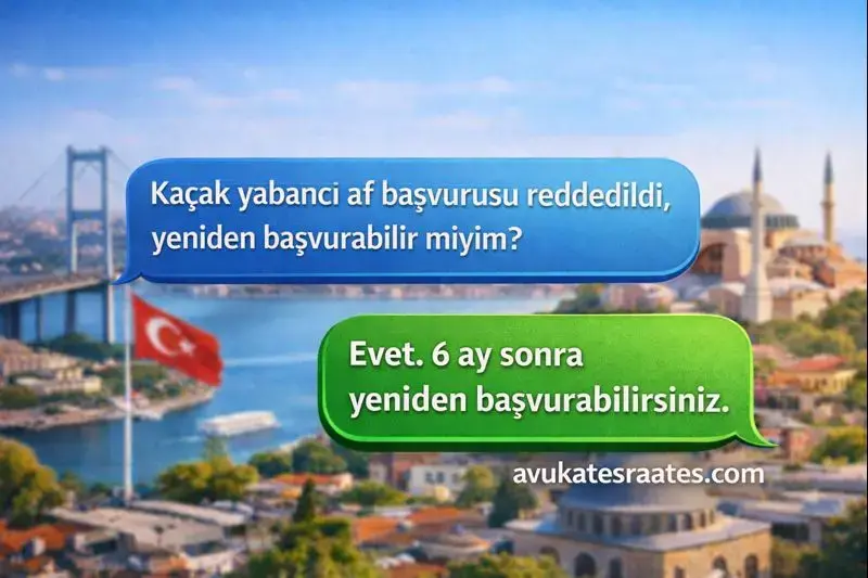 Kaçak Yabancı Af Başvurusu Reddi