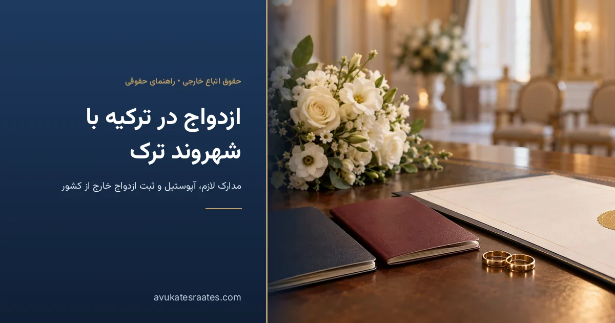 ازدواج در ترکیه با شهروند ترک: مدارک، آپوستیل و ثبت
