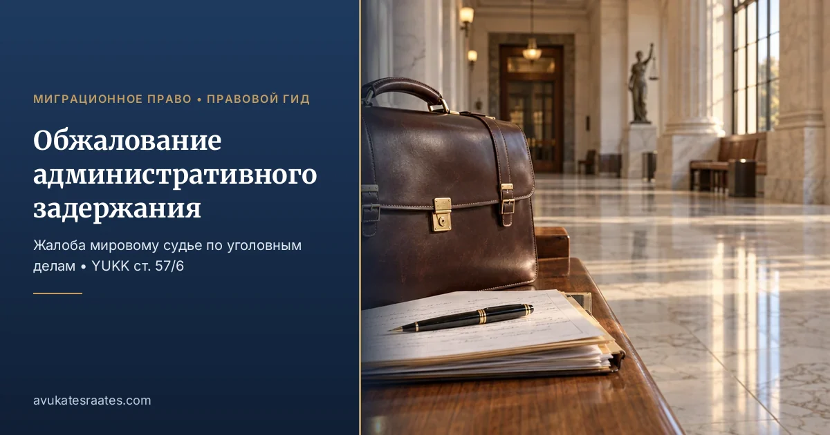 Обжалование административного задержания в Турции 2026