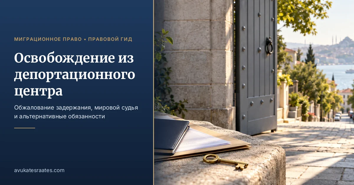 Освобождение из депортационного центра в Турции 2026