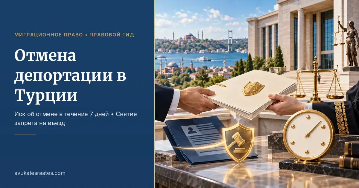 Отмена депортации в Турции 2026: суд и запрет на въезд