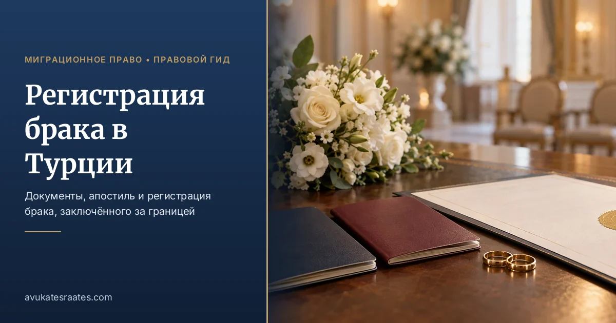 Регистрация брака в Турции: документы, апостиль и ВНЖ