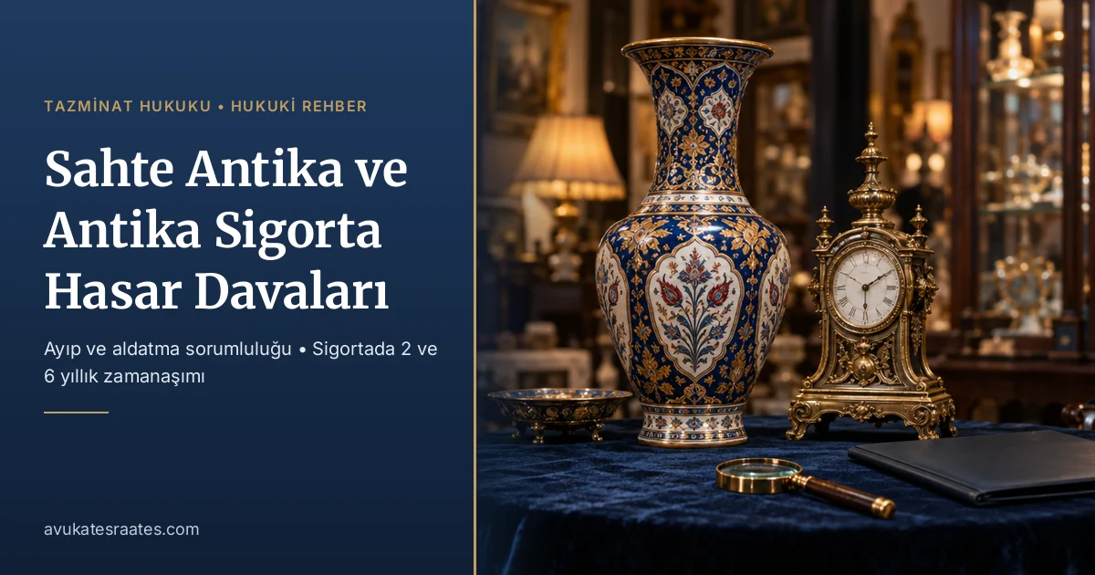 Sahte Antika ve Antika Sigorta Hasar Davaları