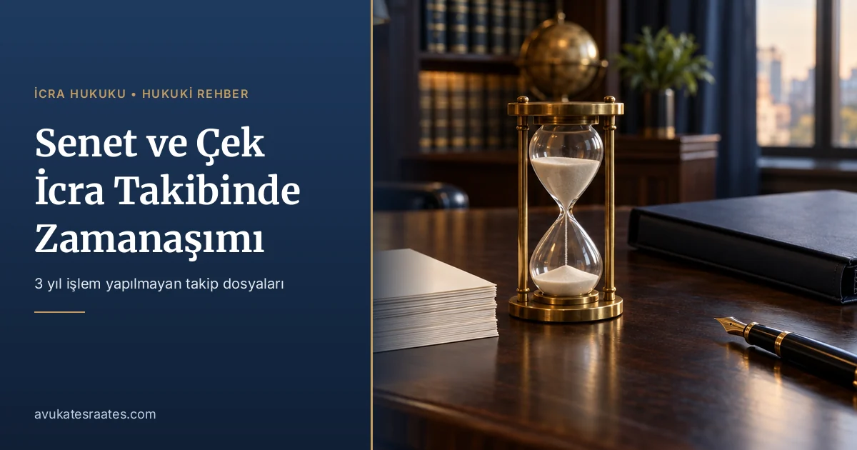Senet ve Çek İcra Takibinde Üç Yıllık Zamanaşımı