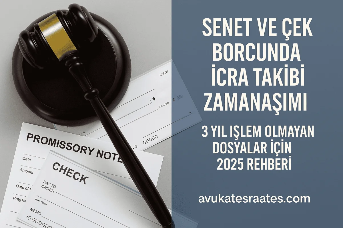 Senet ve Çek İcra Takibinde 3 Yıl Zamanaşımı | Borcunuz Düşebilir mi? 2025 Rehberi