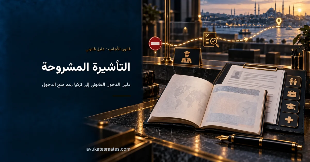 فيزا تركيا للممنوعين من الدخول: التأشيرة المشروحة