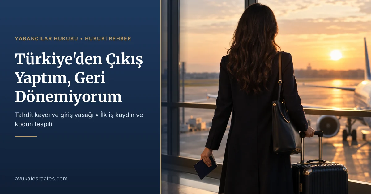 Türkiye’den Çıkış Yaptım, Geri Dönemiyorum