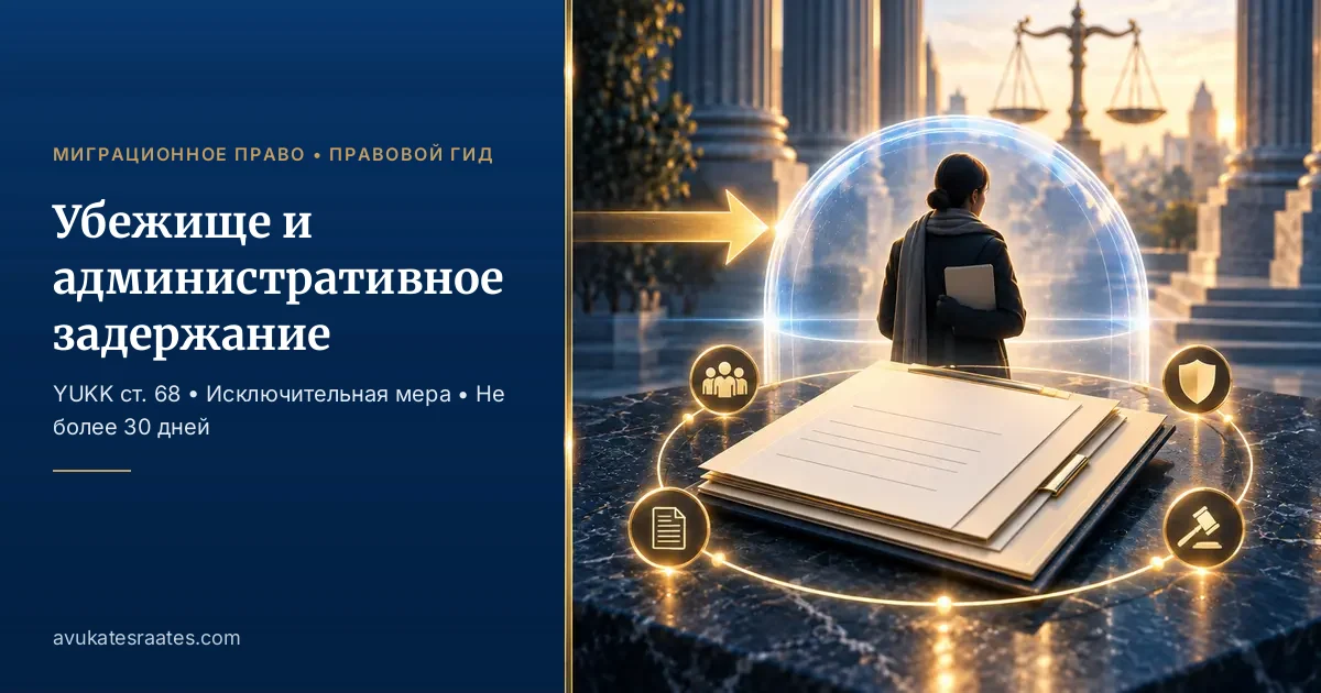 Убежище в Турции и задержание: статья 68, 30 дней