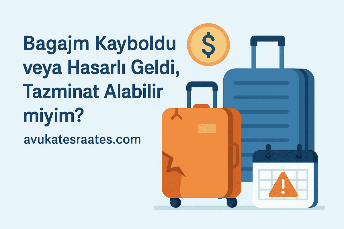 Uçuşta Bagaj Kaybı ve Hasarında Tazminat Hakkı - Avukat Esra Ateş